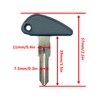 DWL 2X Blank Blade Uncut Key Motorcycle Key Uncut Replacement