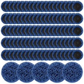 Threlaco 100 Pcs 2" Die Grinder Sanding Discs Change Strip Disc Diamond Nylon Abrasive Paint Stripper Wheel for Die Grinder Surface Prep Strip Grind Polish Burr Finish Rust Paint Removal(Blue)