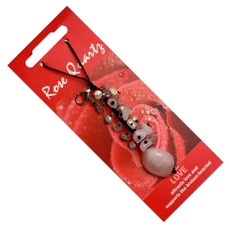 Rose Quartz Love Crystal Charm - Single
