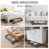 Yecaye Under Bed Storage with Wheels, 2Pack Under Bed Storage
