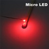 Bowerful 100pcs Pre-soldered Micro Litz Wired Leads Red SMD Led