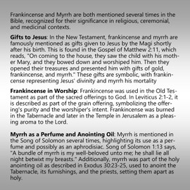 Northridge Oak 100% Pure, Undiluted Therapeutic Grade Frankincense and Myrrh Essential Oil Set - Anointing Oils for Prayer, Aromatherapy, Skin, Hair…