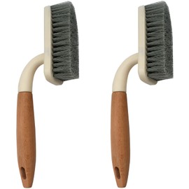 Roellgs 2 Pack Heavy Duty Floor Brush Cleaning Brush Crevice Brush, Bathroom, Shower, Sink, Floor Cleaning Brush, Crevice, Alcove Cleaning Brush, Cooktop Brush