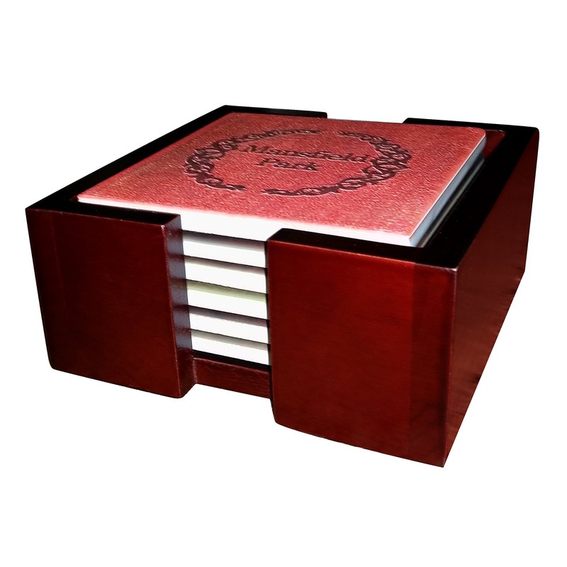 Jane Austen Books Coaster Set - Ceramic Tile with Cork