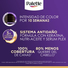 Tinte color negro azul intensive color creme Palette