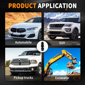 Ovabeyna 9/16" -26 Spline X 3/4" DD Black Double U Joint Steering Universal Joint DOUBLE U Joint Shaft,Total Length: 5-1/8"