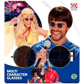 Widmann - Brille für mehrere Charaktere, mit Gläsern, Hippie, Reggae, Karneval, Mottoparty