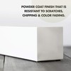 DR&Co Modern White Rectangle Planter Box, 16" Metal Planter Perfect