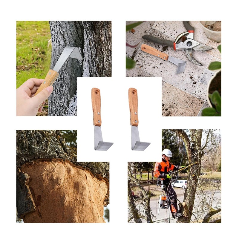 Supertool 2-Pack Tree Bark Removal Tool, 19cm Bark Spud Debarking