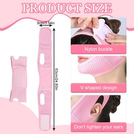 Gesichts-Schlankheitsgurt, V Gesichtsmasken, Wiederverwendbare V-Linienmask, Lifting-Maske, Gesichts-Schlankheitsgurt für Doppelkinn und schlaffe Gesichtshaut