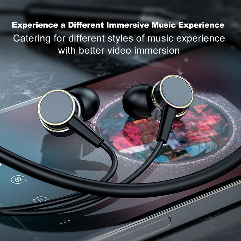 Bluetooth Headphones, 5.1 Wireless Sports Earbuds, Stereo in-Ear Earphones, Noise