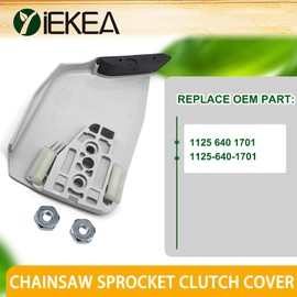 Yiekea 1125 640 1701 Chainsaw Sprocket Clutch Cover for Stihl 024 026 028 029 034 036 038 039 044 064 066 MS240 MS260 MS290 MS310 MS340 MS360 MS390 MS460 MS640 MS650 MS660 Chainsaws with Cover Nut