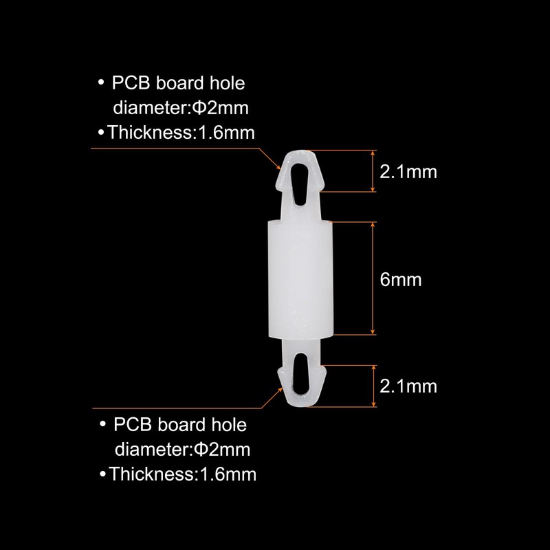 PATIKIL 100PCS PCB Board Isolation Column, Nylon Reverse Locking Circuit