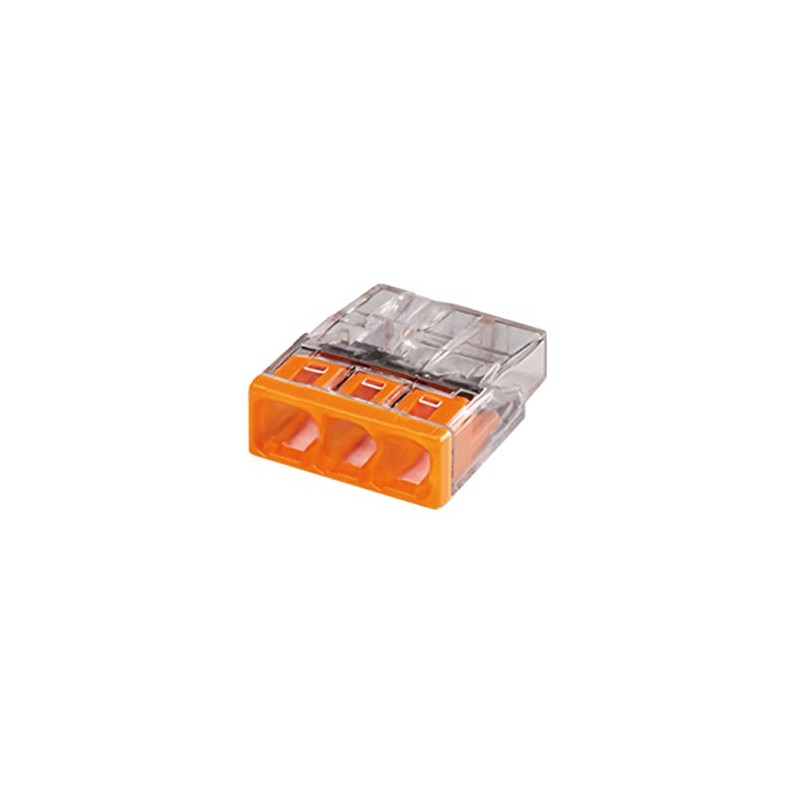 Wago - Pack of 100 Automatic 3 Conductor Compact Connecting