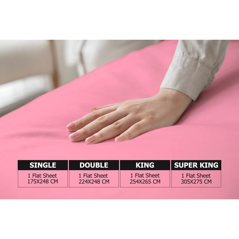 MistyMorning Flat Sheet, Soft & Premium quality Bedding & Linen,