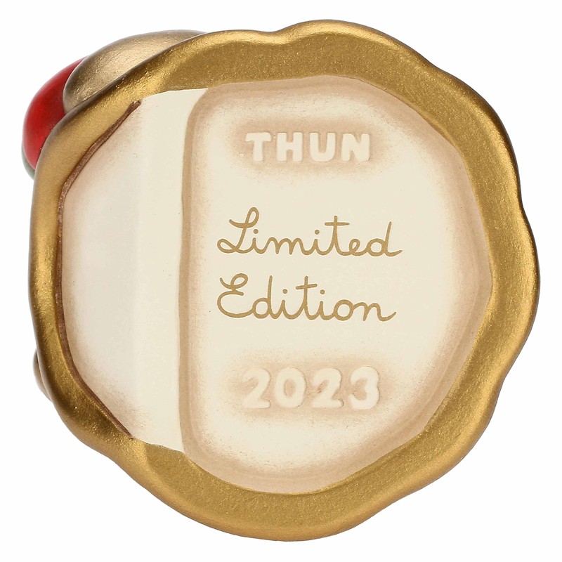 THUN, Angel Limited Edition Ceramic Hand-Decorated Small Version Christmas Wishes
