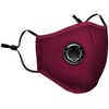 Delafino Face Mask In Cotton - Red - 3-Layers with