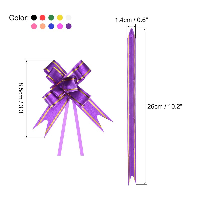 PATIKIL 3.3" Pull Bows Set of 200 Gift Wrapping Pull