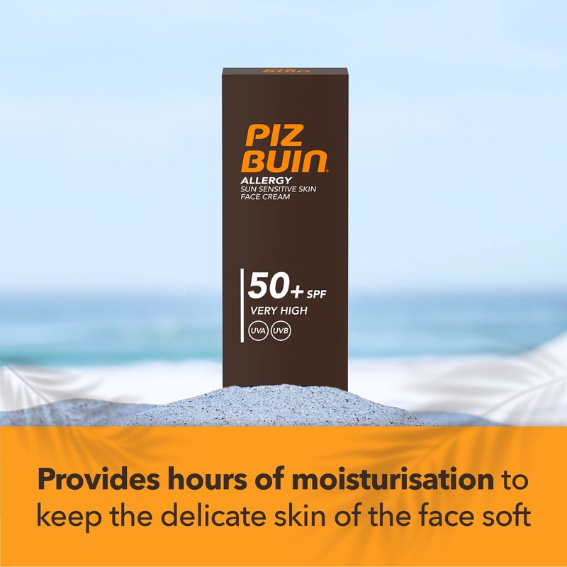 Piz Buin Allergy Face Cream SPF50, Pack of 1 (1