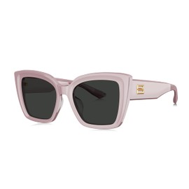 BOLON Women Acetate Oversized Square Cat Eye Stylish Sunglasses BL3211 Amalfi 53mm, Exclusive Eyewear Brand of EssilorLuxottica