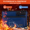 Fireproof Money Bag with Lock, Double layer Cash Bag BankBag