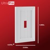UltraPro Screwless Toggle Switch Wallplate, 1-Gang – Modern Snap-On Cover,