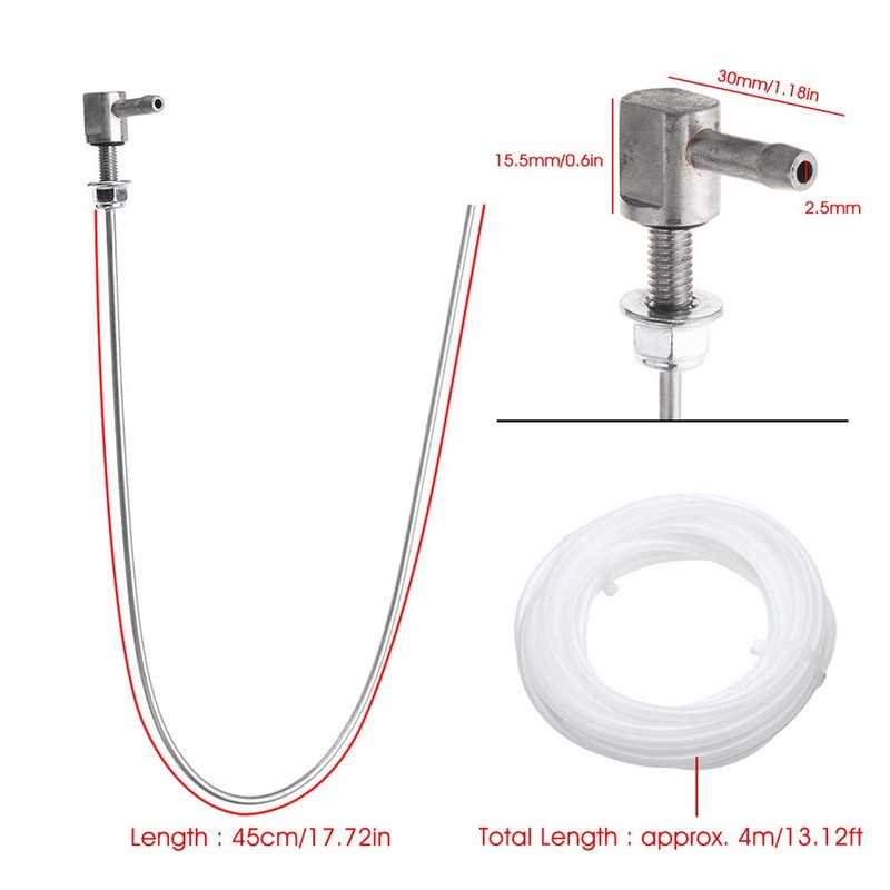 Auxiliary Heater Fuel Tank Standpipe Kit, Rubber Hose Fuel Standpipe