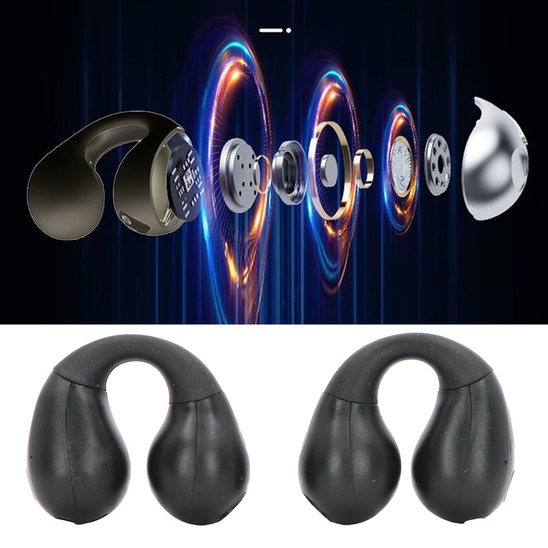 Clip On Bluetooth Earbuds BT 5.3 Noise Reduction Wireless Open