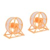 Kisangel 2pcs Pet Hamster Running Wheel Toy Quiet Exercise Equipment