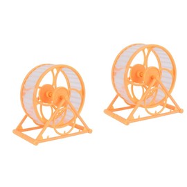 Kisangel 2pcs Pet Hamster Running Wheel Toy Quiet Exercise Equipment for Small Animals for and Muscle Building for Hamsters and Small Pets