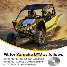 M MATI Rear Brake Disc Rotor For Yamaha Viking 700 YXM700 YXC700 2014-2024 YXZ1000R 2016-2024 1XD-F5711-01-00 1XD-F5711-00-00 1XD-F5711-02-00