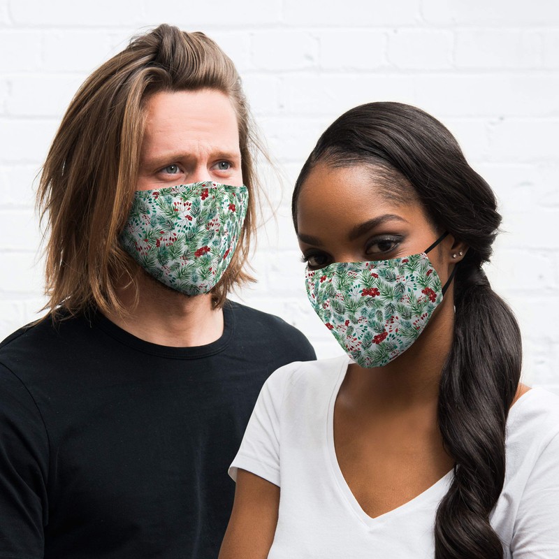 Weddingstar 3-Ply Adult Winter Washable Cloth Face Mask Reusable and
