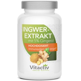 Ginger Extract 500 - More than 160 Nutrients in a Tuber - High Dose - 60 Capsules (Monthly Pack)