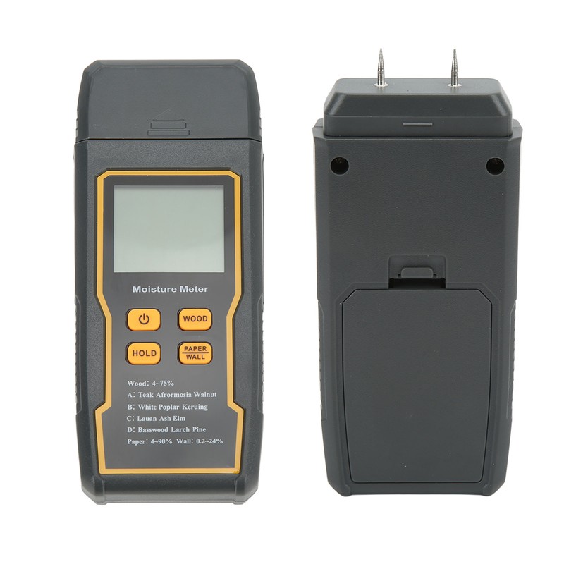 Pin Type Digital Moisture Meter 4 Measurement Modes Backlight LCD