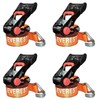 Everest 4 Pack 1.5" x 15' Ergo Ratchet Tie Down