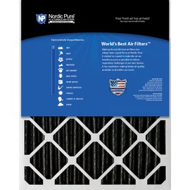 Nordic Pure 20x24x2 Furnace Air Filters MERV 12 Pleated Plus Carbon 3 Pack