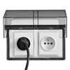 NUOBESTY Waterproof Socket Protective Cover Double-Position Adhesive Electrical Outlet Protector