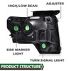 GRAND ORANGE Headlights Compatible with 2009-2014 Ford F150 Driver &