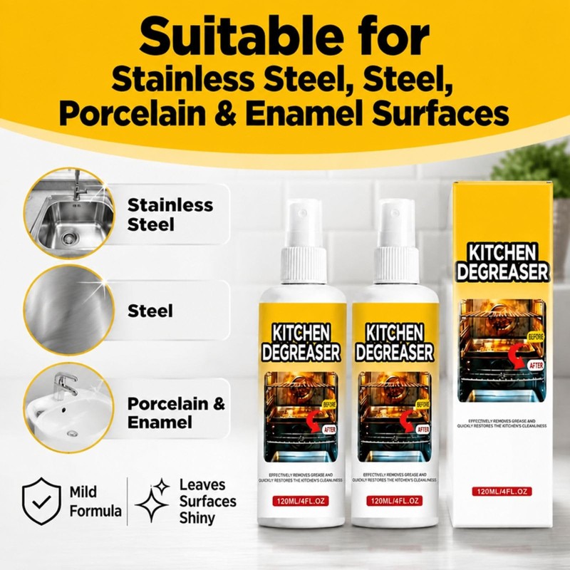 2PCS Spray Grill Cleaner,Kitchen Degreaser Spray For Grill & Oven