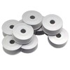 Fbshicung 10pcs Aluminum Bobbins "M" Class 25.5x10.5mm Larger Metal BOBBINS