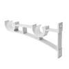 AddGrace 4 Pack Double Curtain Rod Brackets for Drapery Rod