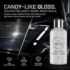 Magic Shield Recubrimiento Cerámico PRO 10H - Auto Reparador | Protección Avanzada SiO2 Duradera | Aplicación Fácil | Brillo Intenso | Ideal para Auto