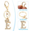 PATIKIL Initial Letter Keychain, Letter E Crown Design Charm with
