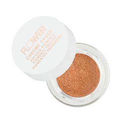 FLOWER BEAUTY By Drew Barrymore Chrome Crush Eyeshadow - Gel Powder + Buildable Formula - Shimmer + Glitter - Eyeshadow Topper (Copper)