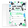 ANYEMW 4x6 Jump Birthday Invitations, Trampoline Party Invitations, Invitation Cards,