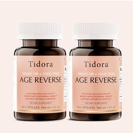 Tidora NR+ Anti-Aging Capsules 300mg – Boost NAD+ for Cellular Energy & Youthful Vitality | 60 Capsules Healthcare Dietary:_1PC