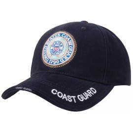Rothco Navy Blue U.S. Coast Guard - Deluxe Low Profile Insignia Cap