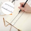 3 Pack 6 8 12 Inch Straight Plastic Rulers Measuring