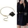 YZHZOM womens belt purse Leather Chain Belts with min belt