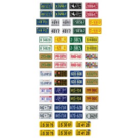 Three Inches Under 1/43 scale model car assorted TV movie semi truck license plates tags